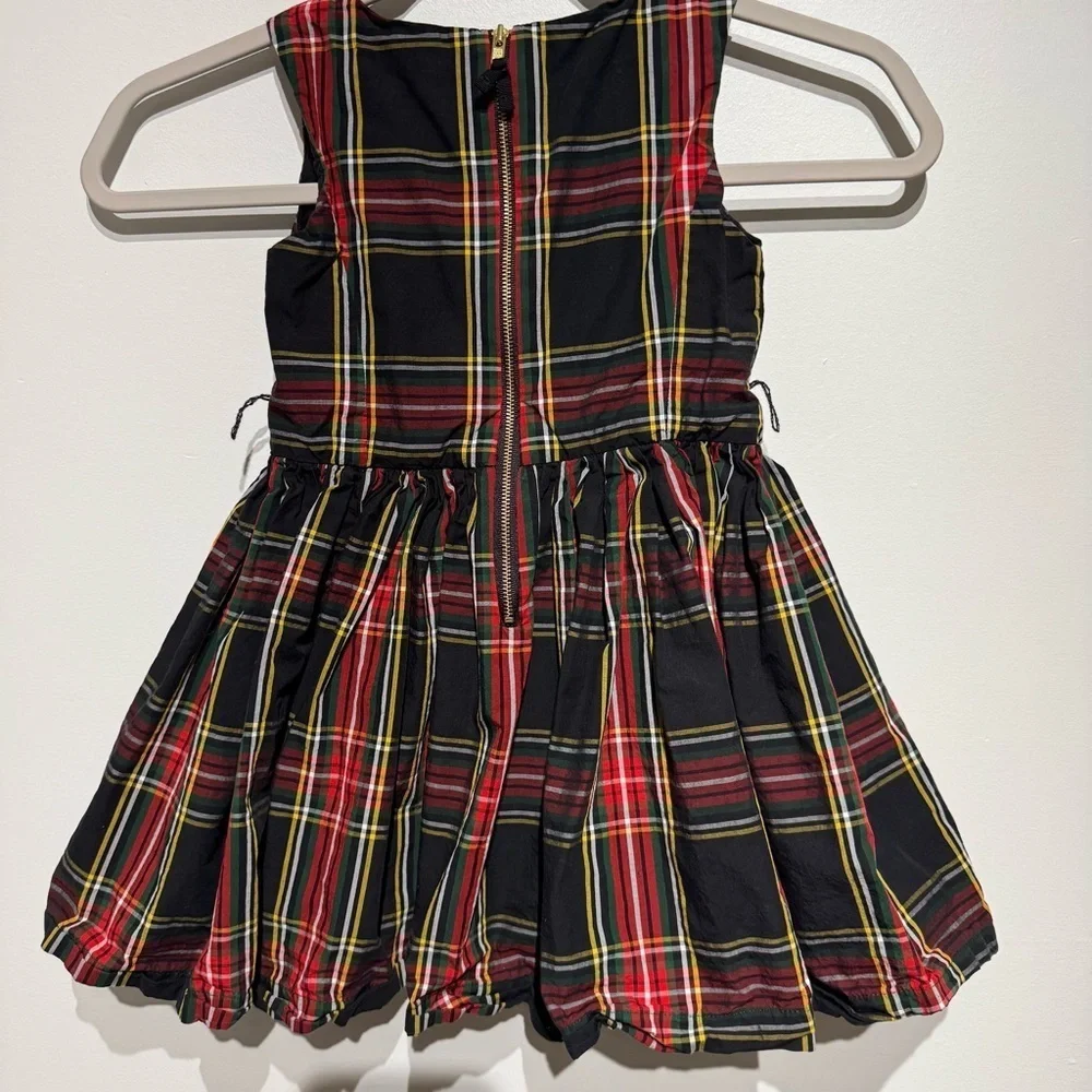 J.Crew Crewcuts Plaid Dress in Red, Black, and Yellow. Girls Size 5